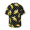 thumbnail image 5 of Salouo Banana Pattern Cuban Collar Shirts for Men Button-Down Shirt Men's Short Sleeve Shirts Hawaiian Shirts Casual Shirts -4X-Large, 5 of 6