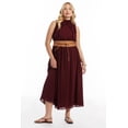 thumbnail image 5 of June & Vie Women's Plus Size Ruffle Detail Maxi Dress, 5 of 5