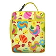 thumbnail image 5 of Chicken Insulated Lunch Bag Box Men Reusable Lunch Bag with Front Pocket Lunch Box Containers Picnic Beach, 5 of 6