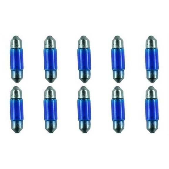 CEC Industries #3021B (Blue) Bulbs, 12 V, 3 W, EC11-5 Base, T-2.25 shape (Box of 10)