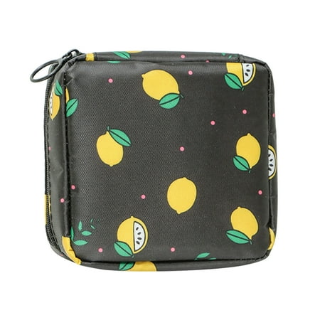 

Cute Portable Sanitary Napkin STOrage Bag 1pc Black J