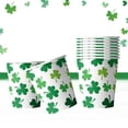 thumbnail image 5 of 50 Pcs St. Patrick's Day Disposable Cup Shamrock Green Paper Cups Irish Lucky Disposable Coffee Cups for Saint Patrick Party Supplies Set Drinkware Decoration, 5 of 7