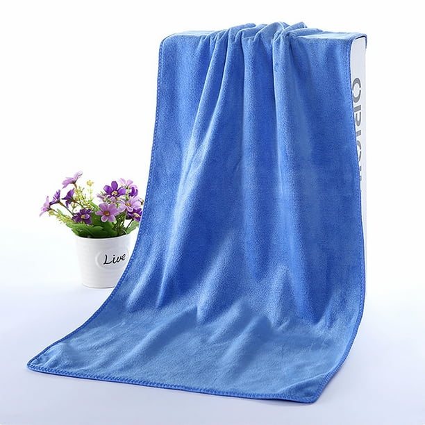 Toallas de baño de microfibra (2 unidades) | Superabsorbentes y de secado rápido | Ultrasuaves y ligeras | 75 x 35 cm para ducha, viajes, yoga y natación | Reutilizables y de fácil cuidado