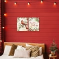 thumbnail image 2 of Stupell Industries Season's Greetings and Cardinal 2 Piece Canvas Wall Art Set, design by Nicole DeCamp, 20 x 16, 2 of 7