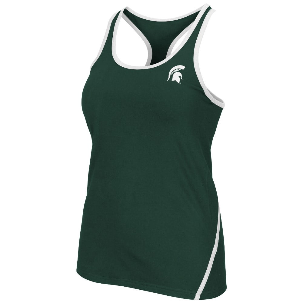 Michigan State Spartans Women's NCAA "Rapid" Performance Racer Back Tank Top by Colosseum