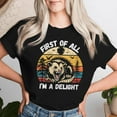 thumbnail image 2 of Possum First of All I Am a Delight Sarcastic Angry Opossum Women’s T-Shirt – Funny Sarcasm Graphic Tee, Humorous Animal Lover Shirt, Quirky Opossum Design for Ladies, 2 of 3