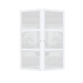 thumbnail image 3 of 60" X 80" 3-Lite Paneled Manufactured Wood and Glass Pivot-French Door With Installation Hardware Kit, 3 of 7