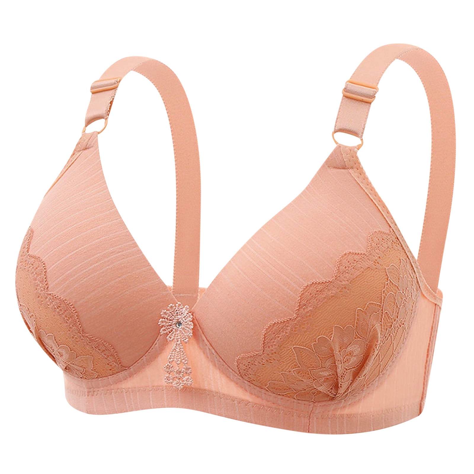 SELONE 2023 Bras for Women Push Up No Underwire Plus Size Everyday for  Sagging Breasts Breathable Ladies Without Steel Rings Medium Cup Large Size  Gathered Underwear Daily Without Steel Ring Pink L 