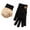 Black, variant on HNMKIU Women's Double Layer Thickened Jacquard Knitted Warm Winter Gloves for Cycling and Ski Activities Navy,One Size