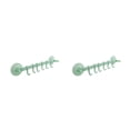 thumbnail image 4 of Cateissary Colgador de pared 6 ganchos Estante Estantes colgantes ajustables Ventosa Toalla sin clavos Succionador de plástico Tipo de bloqueo Verde 2Conjunto, 4 of 6