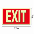 thumbnail image 1 of Miangastore 4Set Indoor Exit Sticker PVC Waterproof Self Adhesive Decals for Emergency Situations Business Owners, 1 of 8
