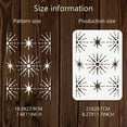 thumbnail image 2 of Successive Stars PET Painting Stencil 11.7×8.3inch Reusable DIY Art and Craft Stencils Hollow Painting Template for DIY Painting on Wood Fabric Paper Walls Canvas Furniture, 2 of 9