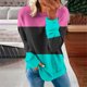 thumbnail image 1 of ICHUANYI Clearance Women's Fashion Printed Loose T-shirt Long Sleeves Blouse Round Neck Casual Tops Sweatshirt Hoodies(Hot Pink, S) ICHUANYI WER2023081511321, 1 of 5