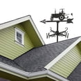 thumbnail image 6 of IDEANATEGRATE 1Set Metal Weathervane Farmhouse Weather Vane for Roofs and Gardens 13.8x8.7in, 6 of 8