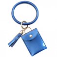 thumbnail image 4 of Large Bracelet Keychain Card Holder Tassel Bangle Key Ring Wristban With Wallet, 4 of 9