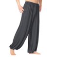 thumbnail image 2 of Pantalones harén para mujer y hombre, pantalones largos holgados de modal para yoga, pantalones anchos deportivos bohemios para danza del vientre, pantalones deportivos de secado rápido, ropa de yoga, 2 of 4