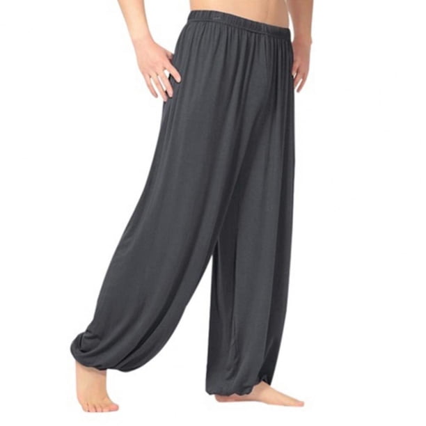 Pantalones harén para mujer y hombre, pantalones largos holgados de modal para yoga, pantalones anchos deportivos bohemios para danza del vientre, pantalones deportivos de secado rápido, ropa de yoga