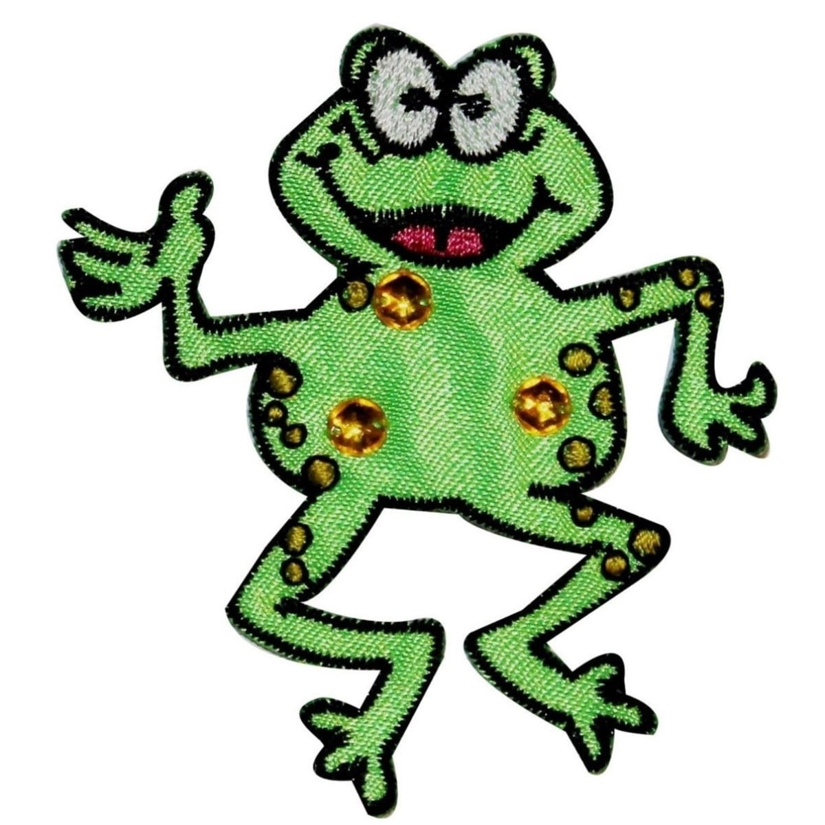 Download Jeweled Happy Frog Patch Jump Cartoon Amphibian ...