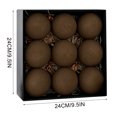 thumbnail image 3 of JJV 9 Pcs Velvet Christmas Ball Ornaments, 3.15 Inch Flocked Shatterproof Xmas Tree Decor, Solid Color Christmas Balls Hanging Ornaments, 3 of 8