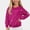 Hot Pink, variant on ITSAME Christmas Sweater for Girls (5-15) Snowflake Polka Dot Print Crewneck Long Sleeve Knit Pullover for Holiday Party Size 11