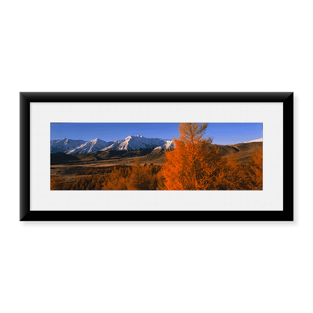 Framed Art Print, Castle Hill Basin Torlesse Mountains New Zealand by Panoramic Images, 25-7/8" x 9-7/8"