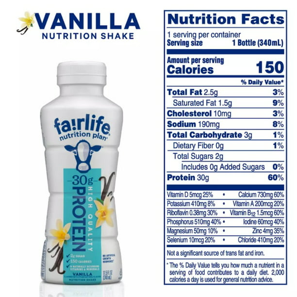 Fairlife Nutrition Plan Vanilla (11.5 fl., oz.)