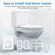 thumbnail image 4 of Redondo Toilet Seat con a Built-in Potty Training Seat para Toddlers Magnetic Seat y Cover Slow Close y Never Loosen Fits Both Adults y Blanco Redondo, 4 of 5