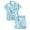 Sky Blue, variant on Easter Pajamas for Girls Cute Cartoon Print Button Down Collar Short Sleeve Kids Sleepwear Sets Loose Classic Baby 2 Piece Pajama Set,Purple,4-5 Years