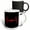 Multicolor, variant on 3drose, Coffee in Red Cursive Inside Heartbeat Symbol on Black Background., 15oz Mug