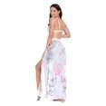 thumbnail image 3 of FORMRS Womens Long Sarong Beach Wrap Semi-Sheer Bikini Skirt Bathing Swimsuit Cover Up, Cartoon Elephant, 3 of 7