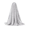 thumbnail image 2 of Halloween Porch Goose Outfits 23 Inch Polyester Sequined Ghost Cloak for Outdoor Porch Decor Sparkly Goose Costume for Family Garden Silver by MPOISVA, 2 of 6