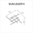 thumbnail image 2 of Dainolite SUM-2020FH-PC  Flush Mount, 2 of 3