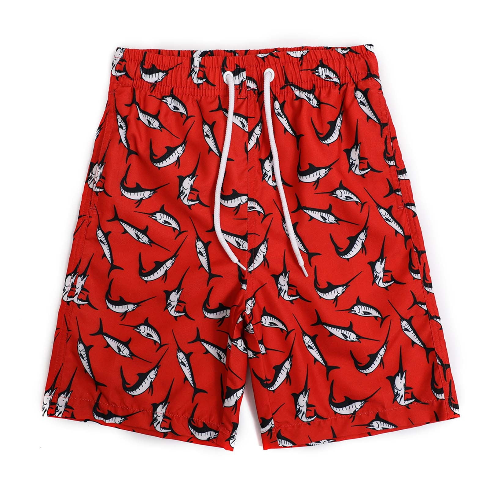 Gubotare 2 Pack Boys Swim Trunks Bathing Bottom Suit Quick Dry Swim Shorts Beach Swimsuit for Boy 5T 7T 8T 10T 14T,Red/ 14-16 Years