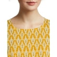 thumbnail image 4 of Nine.Eight Women's Print Flounce Sleeve Dress, 4 of 5