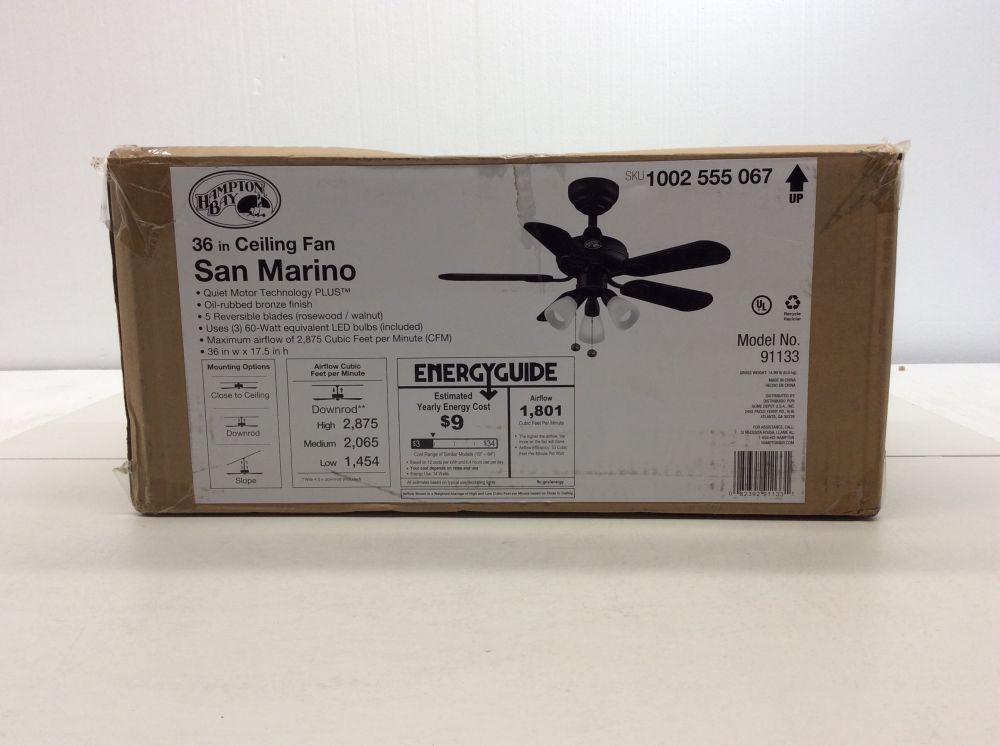 Oil Rubbed Bronze Ceiling Fan 