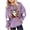 Purple, variant on SERTG Children Halloween Printed Hooded Tops Long Sleeved Sweatshirt with Pockets Fleece Top Hooded Sweatshirt for Girls 3-14 Years(Black,5-6 Years)