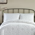 thumbnail image 3 of Jessica Simpson Gray Medallion Polyester King Coverlet, 3 of 7