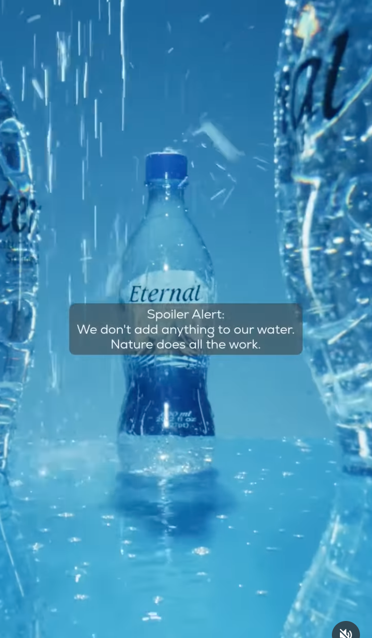 Eternal Water, Naturally Alkaline Spring Water, 1 liter bottles 6pack