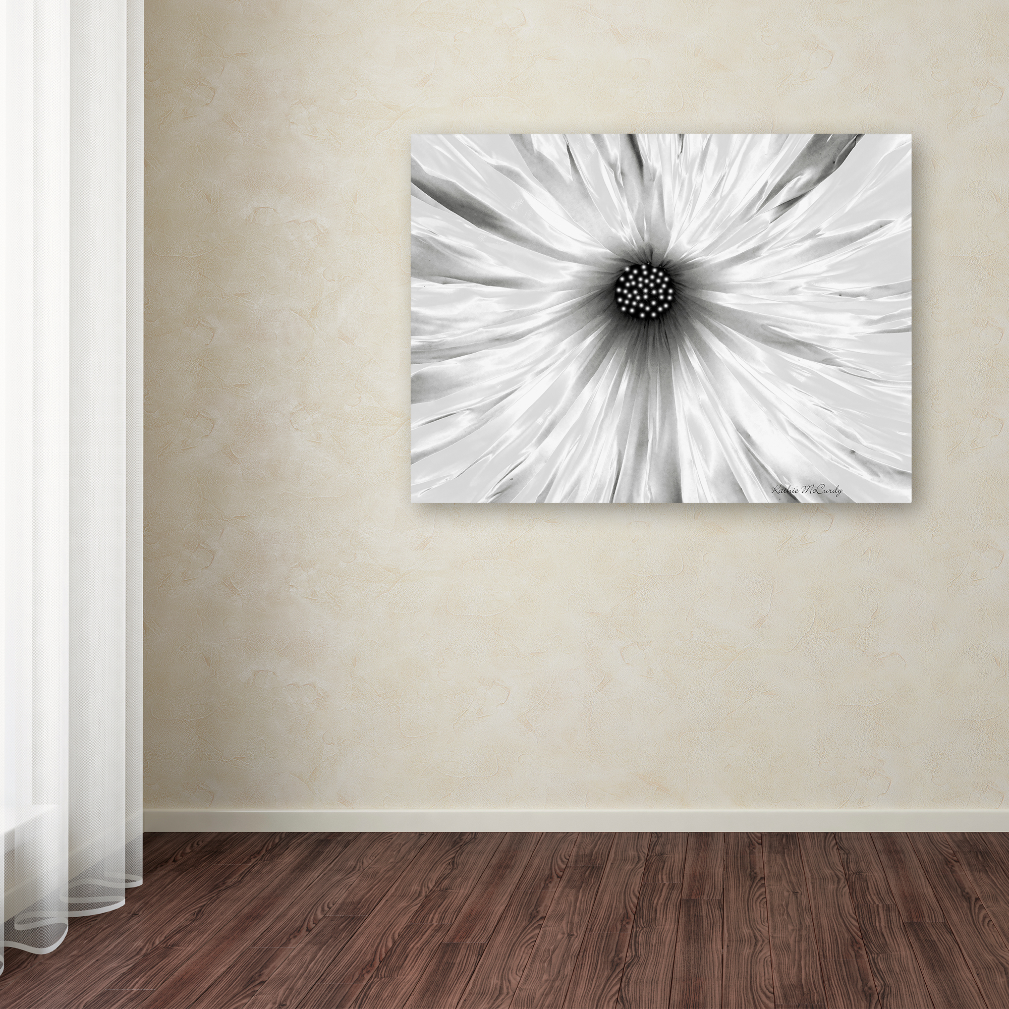 Trademark Art "White Garden" Canvas Art by Kathie McCurdy