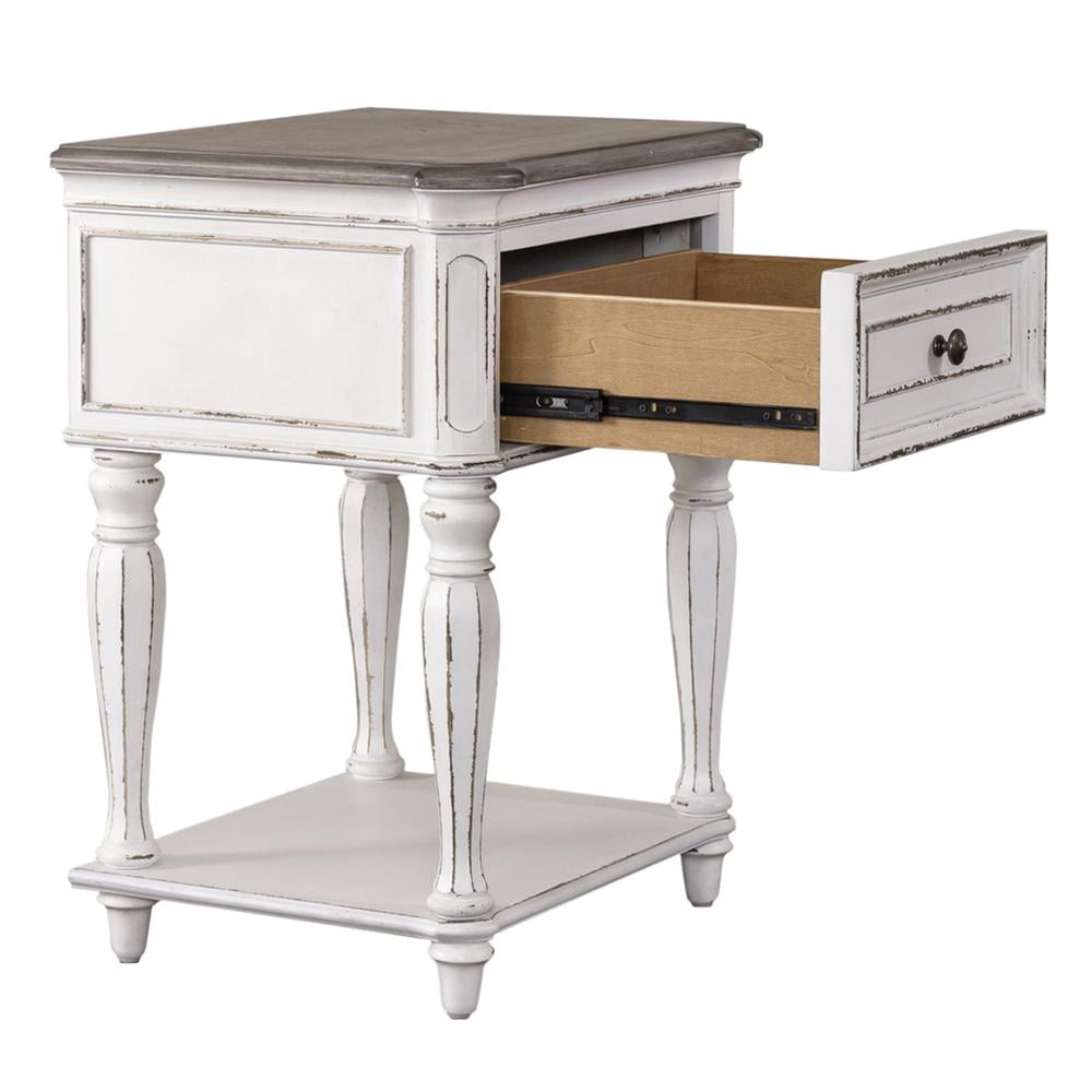 Magnolia Manor White Leg Night Stand