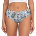 thumbnail image 1 of Fotbe Winter Gnome And Snowman Calzones Estampados para Mujer – Ropa Interior de Algodón, Cómoda, Suave y Elástica-4X-Large, 1 of 6