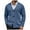 Blue, variant on COOFANDY Men's Cardigan Sweater Cable Knit V Neck Button up Sweaters Ribbed Cardigan Sweater with Pockets Navy Blue M