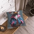 thumbnail image 5 of KLL Lady Duck Decorative Throw Pillow Covers Velvet Soft for Couch Sofa Bedroom Living Room Outdoor (No pillow core)- 18"x18", 5 of 5
