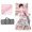 elephant pink, variant on Kainsy Personalized Toddler Nap Mat for Daycare Cot Bedding - Custom Name Baby Boys Kids Nap Mats with Pillow Blanket Preschool Kindergarten Children Sleeping Bag Easy Carry Blue Elephant