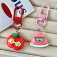 thumbnail image 2 of Unique Fruit Keychain Fashion Pendant Fruit Key Pendant Plastic/Resin Texture for Woman Girls Fashion Lover Present, 2 of 8
