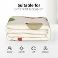 thumbnail image 6 of XMXT Throw Blanket, Flat Santa Stick Pattern Flannel Blanket for Bed Sofa, 50 x 70 inches, 6 of 9