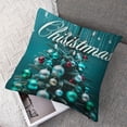 thumbnail image 7 of nygtbtfer Throw Pillow Cover Blue Festive Christmas Teal Green Decorative Pillow Case Home Decor Square Pillowcase White, 7 of 7