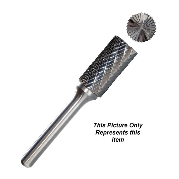 Manufacturer Varies Carbide Bur,End Cut,5/8 In,1/4 Shank 310-002050