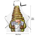 thumbnail image 2 of Kdxio Fishing Gnome Fisherman Apron with Pockets Adjustable Kitchen Aprons for Men Women Waterproof Aprons for Cooking,Drawing,Crafting, Baking Household Cleaning, 2 of 5