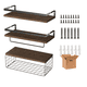 thumbnail image 1 of Repisas Flotantes Belug Madera Modernas Estantes Baño Marron Oscuro, 1 of 5